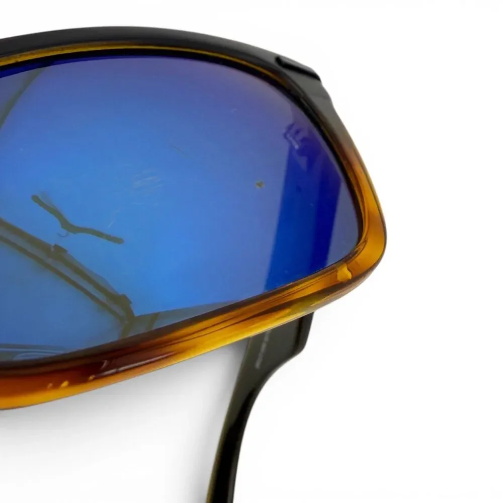 Kaenon Burnet Polarized Sunglasses Matte Black + Tortoise Pacific Blue Mirror